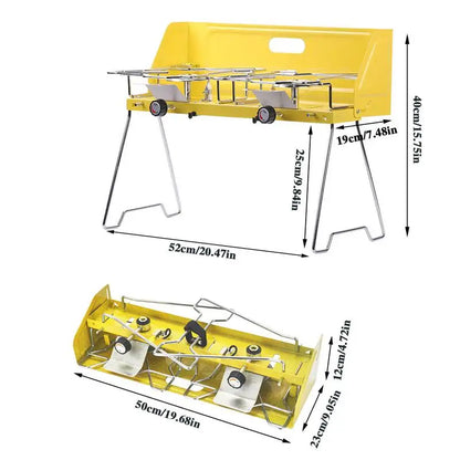 Vimora™ Foldable Double Burner Camping Stove