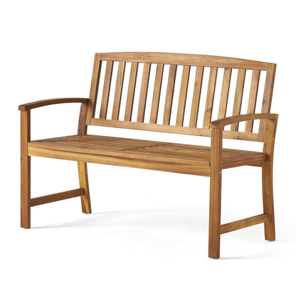 Vimora™ - Teak Acacia Wood Farmhouse Bench for Outdoor Patio & Backyard Decor