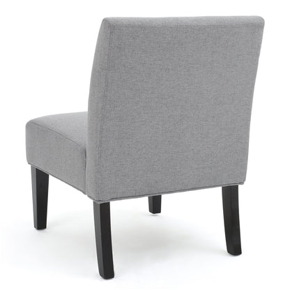 Vimora™ - Contemporary Grey Accent Chair with Plush Upholstery and Tapered Legs