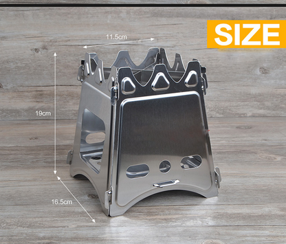 Vimora™ Stainless Steel Foldable Firewood Stove
