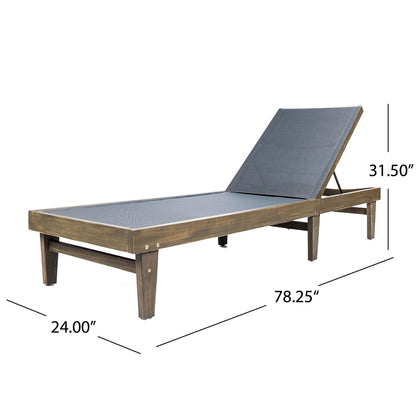 Vimora™ - Dark Grey Chaise Lounge | Stylish Aluminum Mesh Lounge Chair for Relaxation