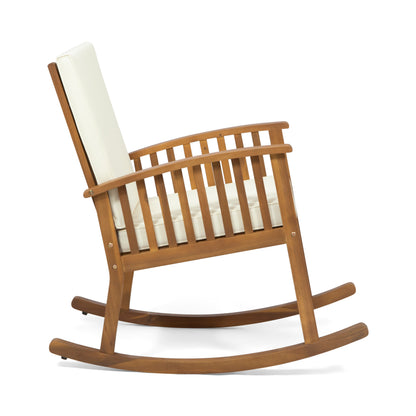 Vimora™ - Acacia Rocking Chair with Cushions