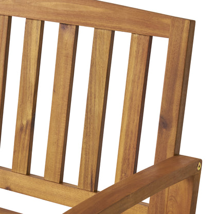 Vimora™ - Teak Acacia Wood Farmhouse Bench for Outdoor Patio & Backyard Decor