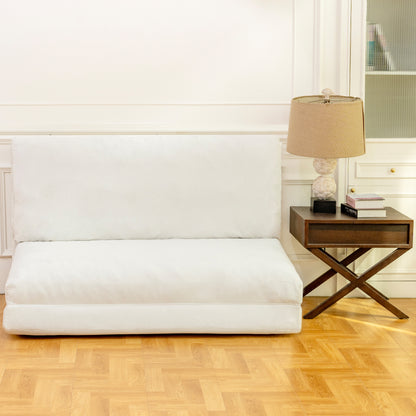 Vimora™ - Large Folding Mattress Sofa Bean Bag Bed with Removable Faux Fur Cover