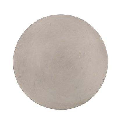 Vimora™ - Light Gray Lightweight Concrete Side Table with Modern Cylindrical Design