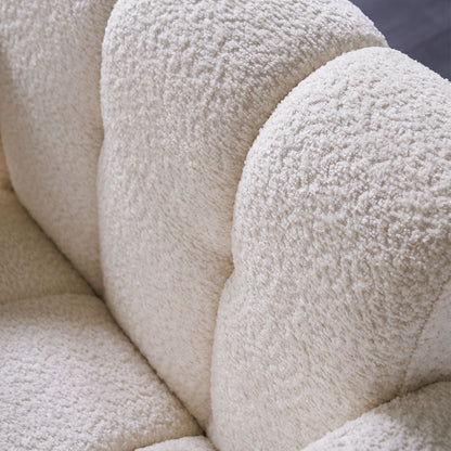 Vimora™ - Modern Beige Boucle Upholstered Accent Chair