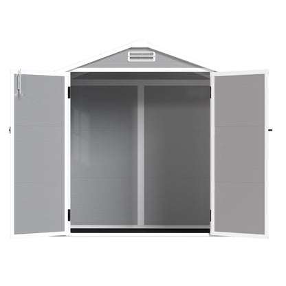 Vimora™ - Weather Resistant 6' x 4.4' Resin Outdoor Storage Shed with Lockable Door