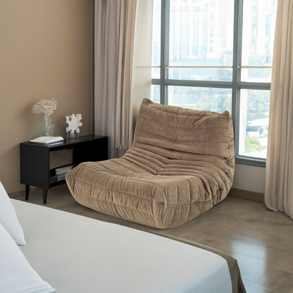 Vimora™ - Premium Memory Foam Bean Bag Lounger Chair for Home, Office & Gaming in Matte Brown