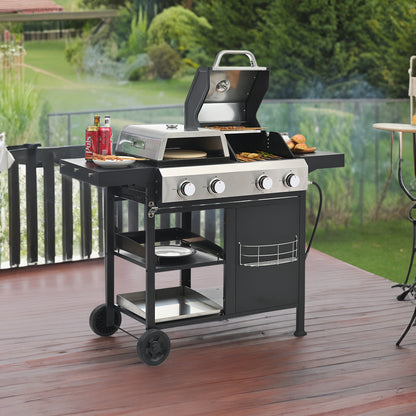 Vimora™ - Multi-Function Gas Grill & Griddle Combo for BBQ, Frying, & Pizza Cooking