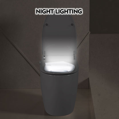 Vimora™ - Heated Seat Smart Toilet with Foot Sensor Flush and Soft Night Light