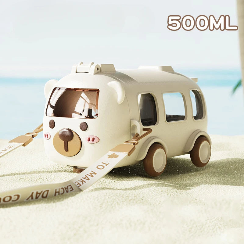 FunBus™ Cartoon Toy Bus Water Bottle for Kids - 500ML Hydration Fun 4