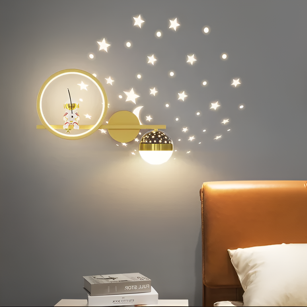 GalacticGleam™ Cozy Children's Wall Lamp for Magical Bedtime Adventures 3