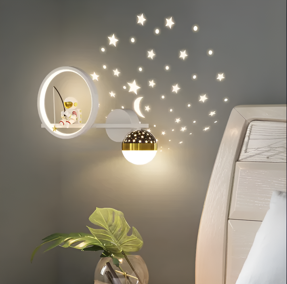 GalacticGleam™ Cozy Children's Wall Lamp for Magical Bedtime Adventures 5