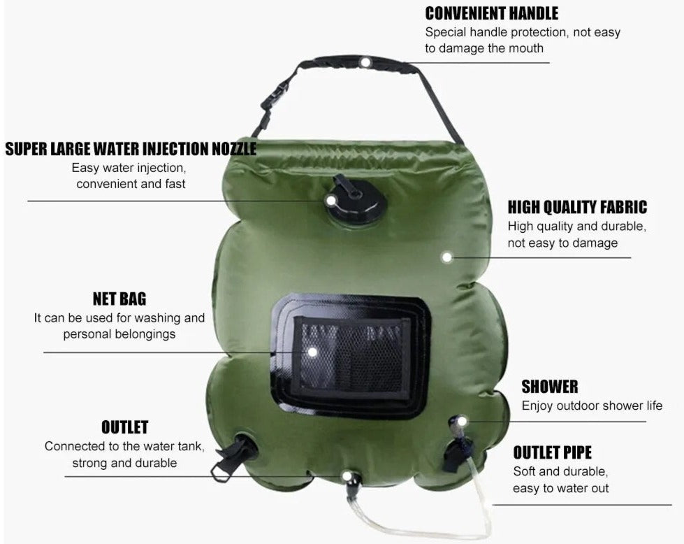 Vimora™ 20L Portable Shower Bag