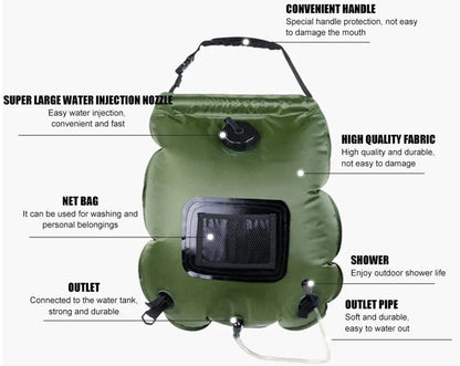Vimora™ 20L Portable Shower Bag
