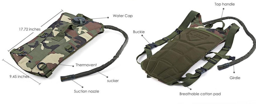 Vimora™ 3L Hiking Hydration Backpack