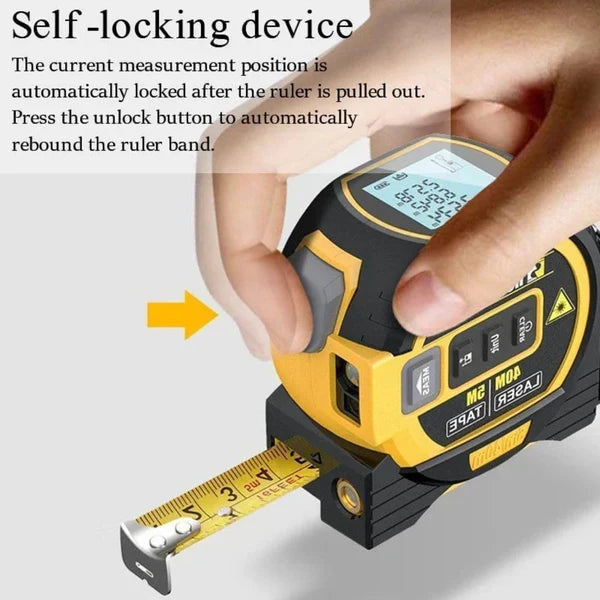 LaserPro™ 3-In-1 Infrared Laser Tape for Accurate Measuring and Construction 2