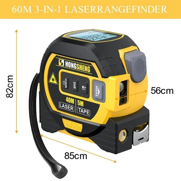 LaserPro™ 3-In-1 Infrared Laser Tape for Accurate Measuring and Construction 8