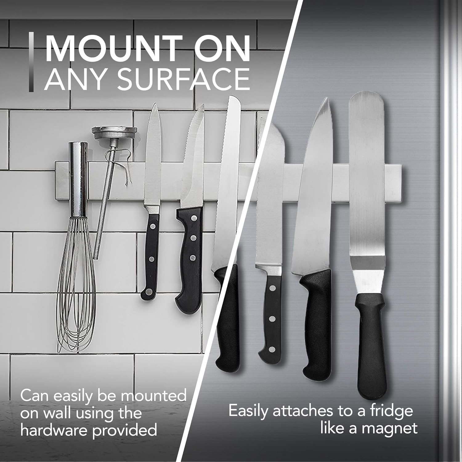 Modern Innovations™ 14-Inch Magnetic Knife and Tools Holder for a Clutter-Free Kitchen 4