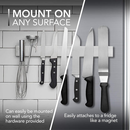 Modern Innovations™ 14-Inch Magnetic Knife and Tools Holder for a Clutter-Free Kitchen 4