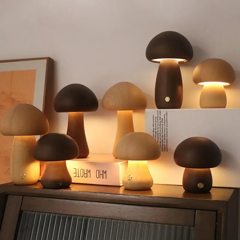 Mushglow™ Wireless Mushroom Lamp – Elegant Lighting for Home and Travel 1