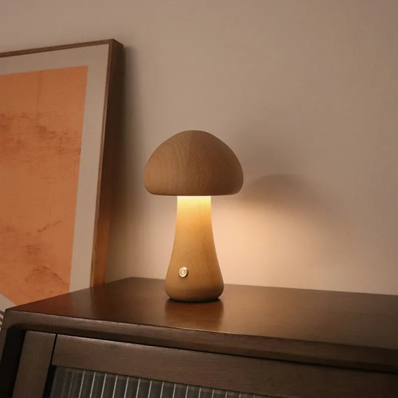 Mushglow™ Wireless Mushroom Lamp – Elegant Lighting for Home and Travel 2