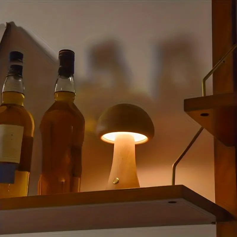 Mushglow™ Wireless Mushroom Lamp – Elegant Lighting for Home and Travel 3