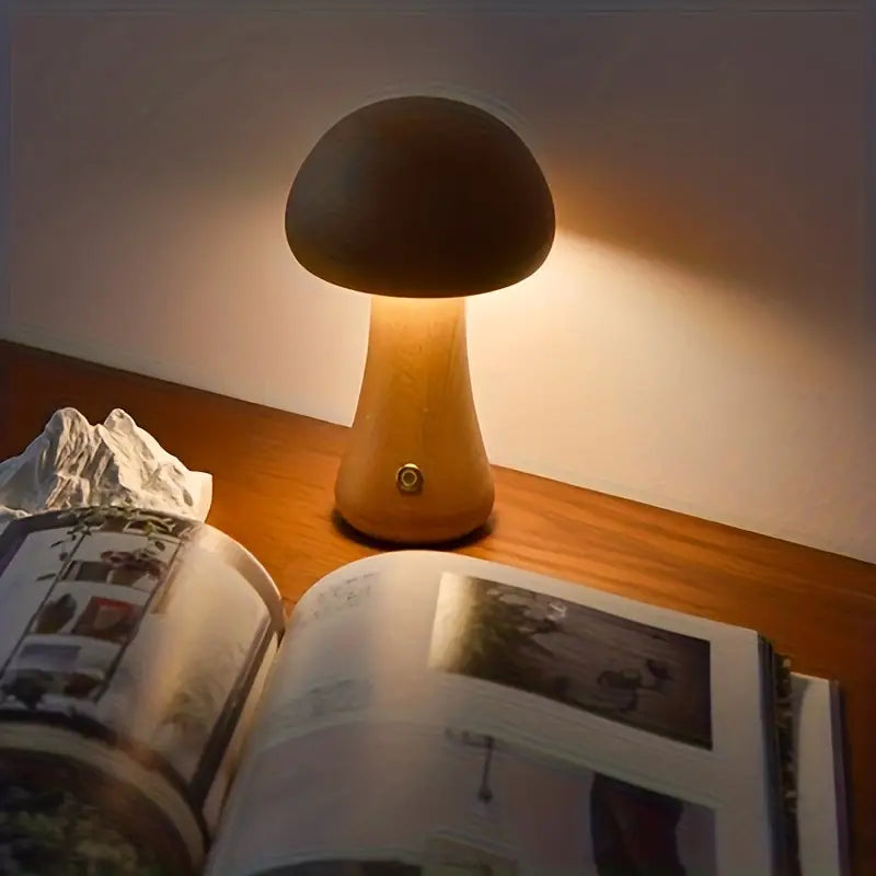Mushglow™ Wireless Mushroom Lamp – Elegant Lighting for Home and Travel 6