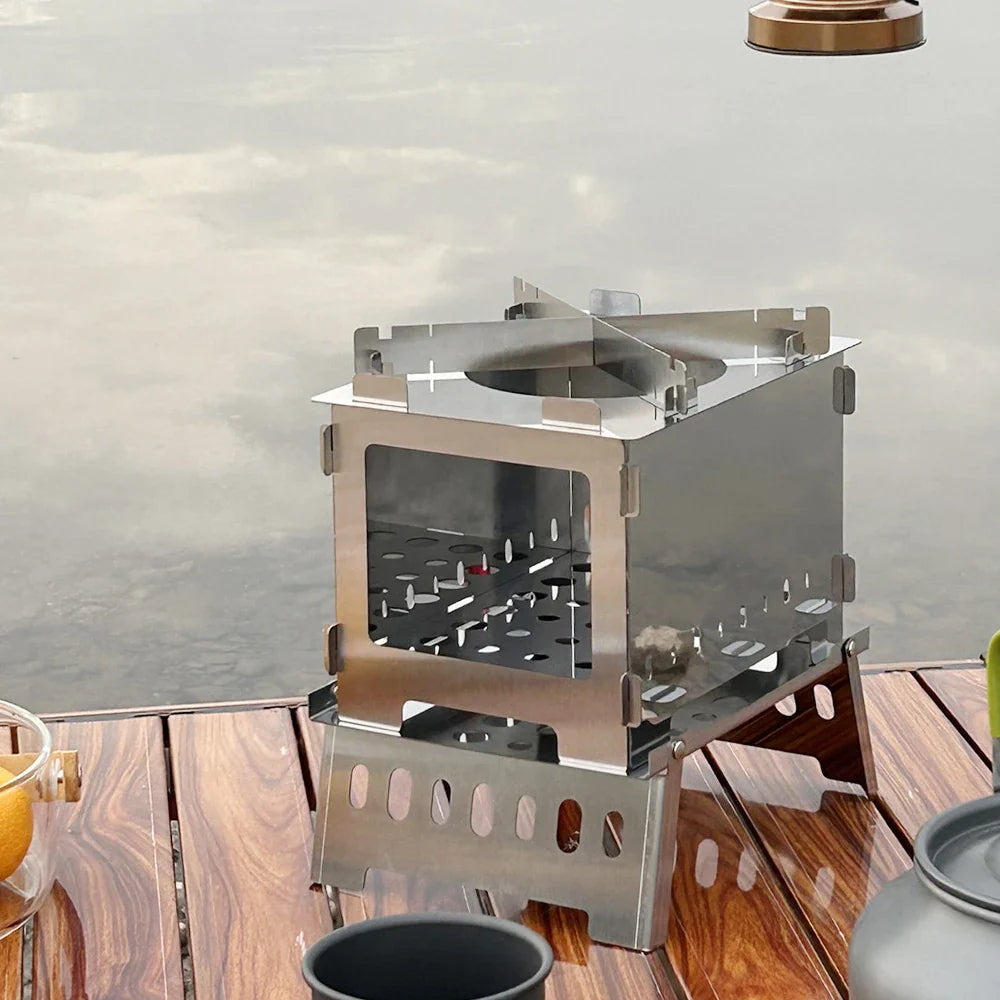 Vimora™ Foldable Stainless Steel Firewood Stove