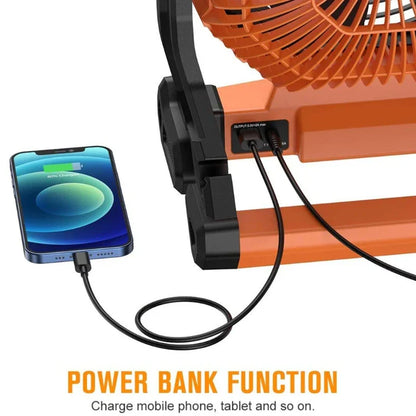 Vimora™ Solar Rechargeable LED Outdoor Camping Fan