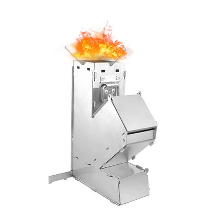 Vimora™ Stainless Steel Outdoor Firewood Stove