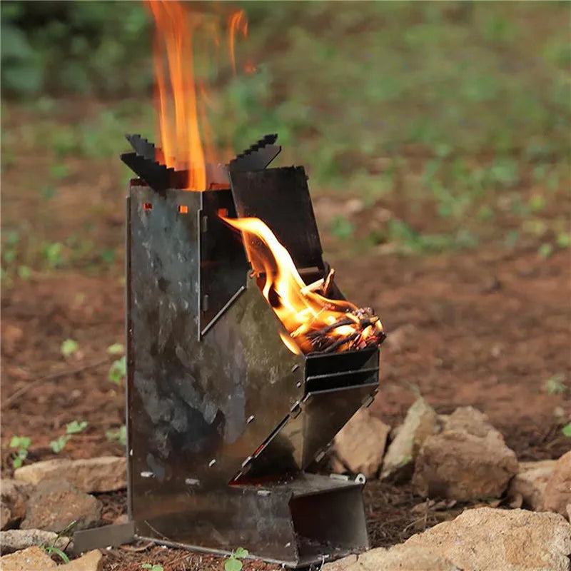 Vimora™ Stainless Steel Outdoor Firewood Stove