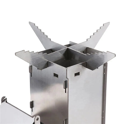 Vimora™ Stainless Steel Outdoor Firewood Stove