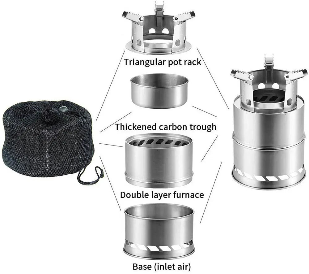 Vimora™ Portable Camping Wood Burning Stove