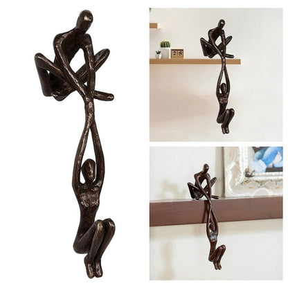 PowerDuo™ Elegant Lifting Couple Sculpture for Home Décor and Art Lovers 3