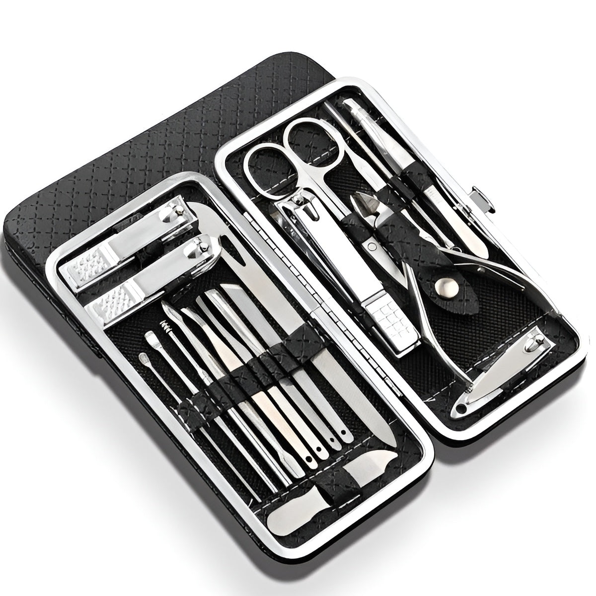 Premium 19-in-1 Stainless Steel Manicure Set for Perfect Nail Care