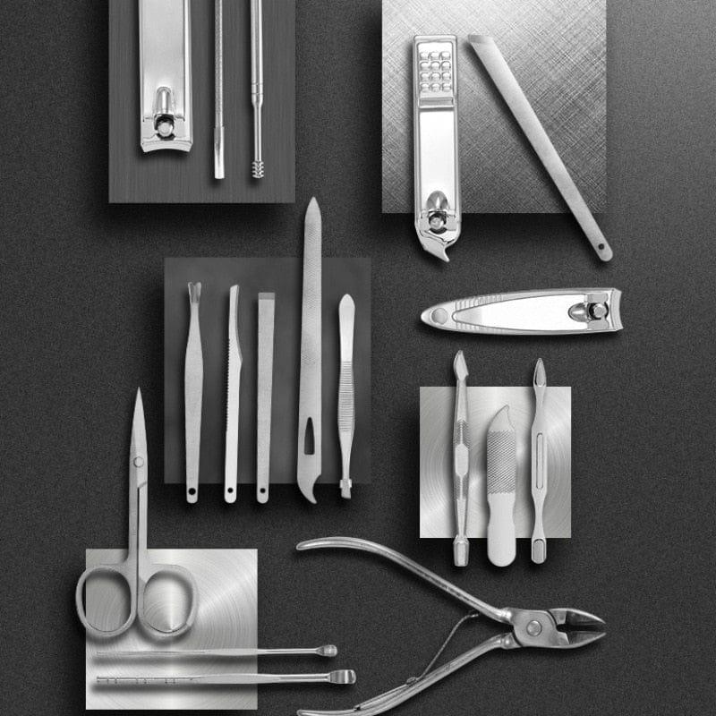 Premium 19-in-1 Stainless Steel Manicure Set™ for Perfect Nail Care 1