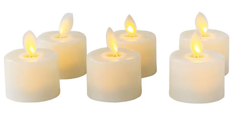 Realistic Flameless Candles™ - 6 Pcs Battery Operated LED Candles with Remote 2
