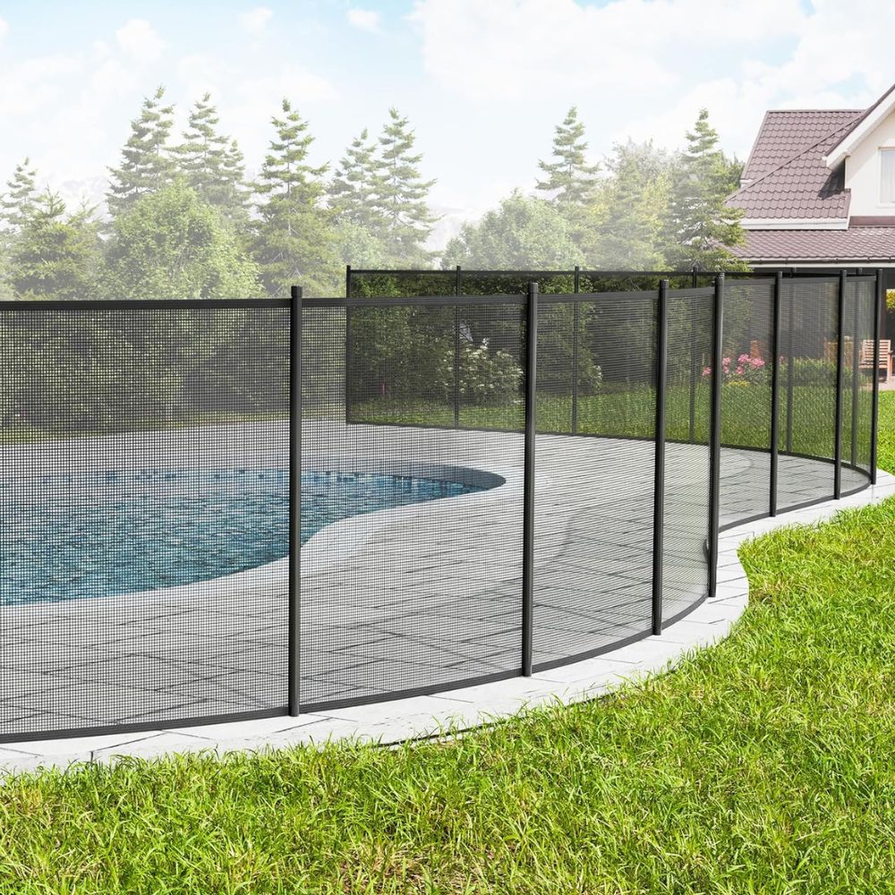 SafeGuard™ Removable Pool Safety Fence for Kids & Pets - Easy Installation Mesh Barrier 0