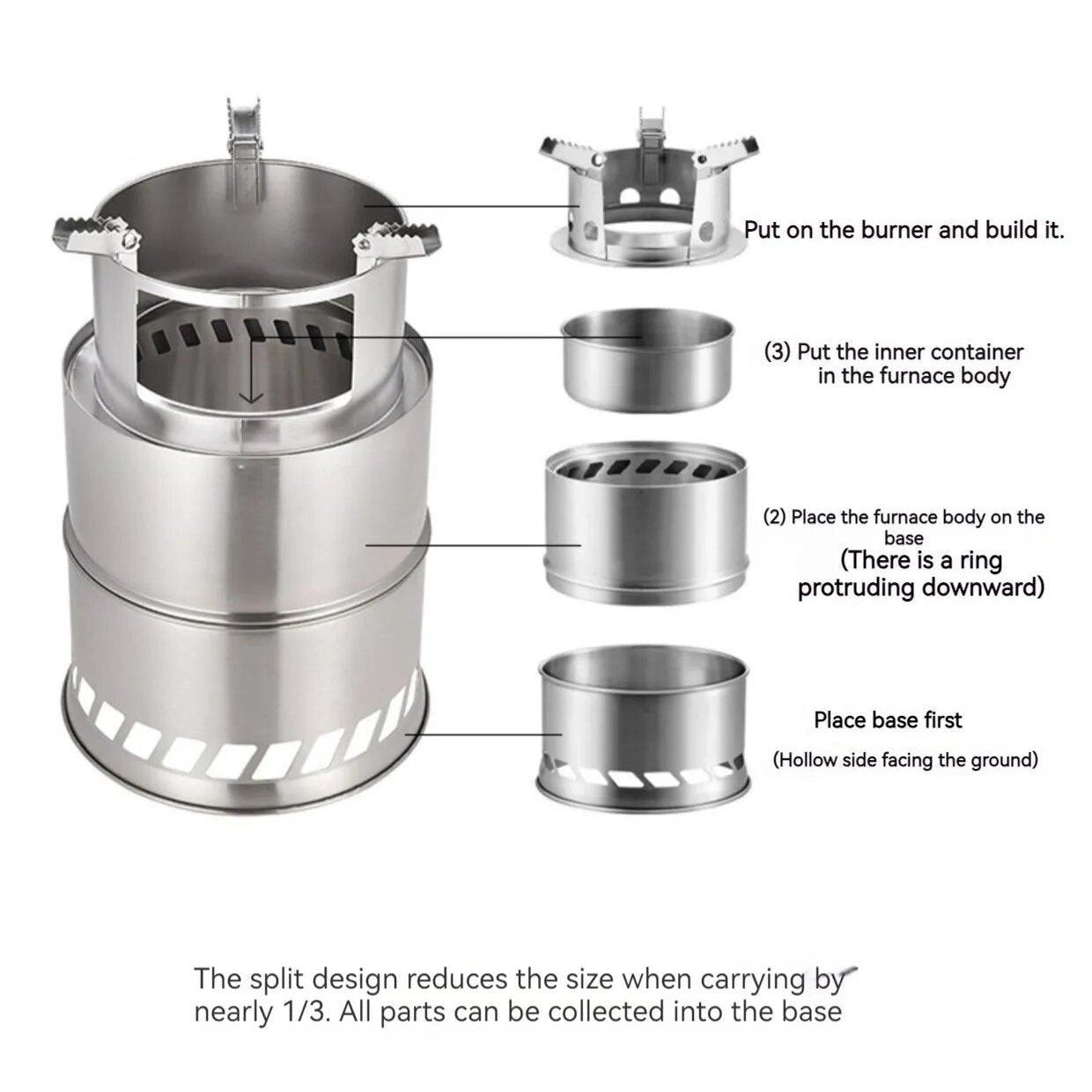 Vimora™ Portable Camping Wood Burning Stove