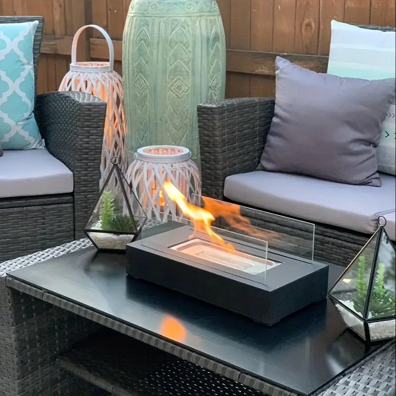 ShineLux™ Portable Tabletop Fireplace - Modern Table Top Fire Bowl for Cozy Ambiance 0
