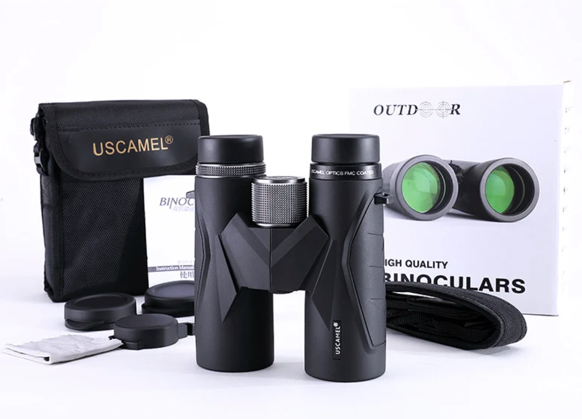USCAMEL™ 10x42 Professional Waterproof Binoculars (Black)