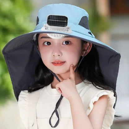 SolarBreeze™ Adjustable Kids Fan Hat - Solar-Powered Cooling for Outdoor Adventures 4