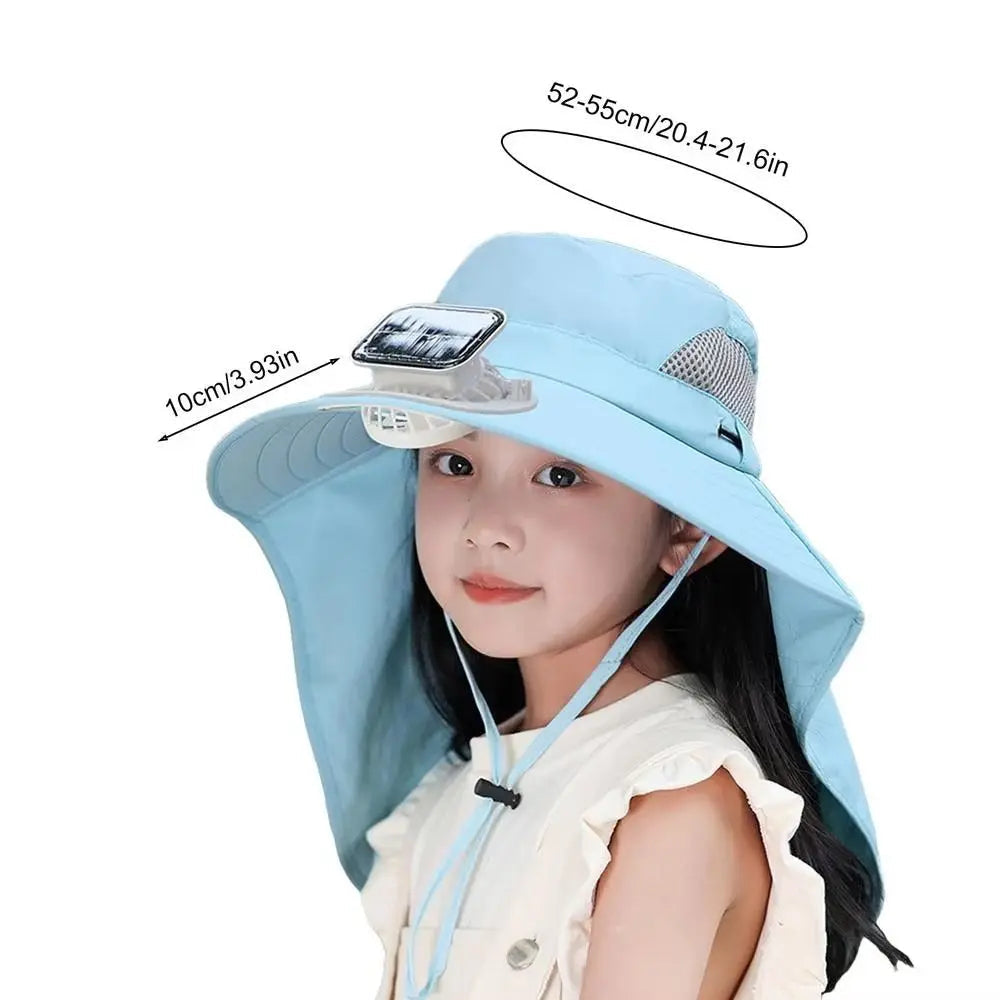 SolarBreeze™ Adjustable Kids Fan Hat - Solar-Powered Cooling for Outdoor Adventures 7