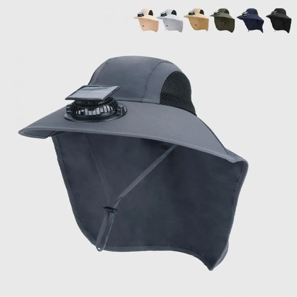 SolarBreeze™ Solar Fan Hat - UV Protection for Outdoor Enthusiasts 1