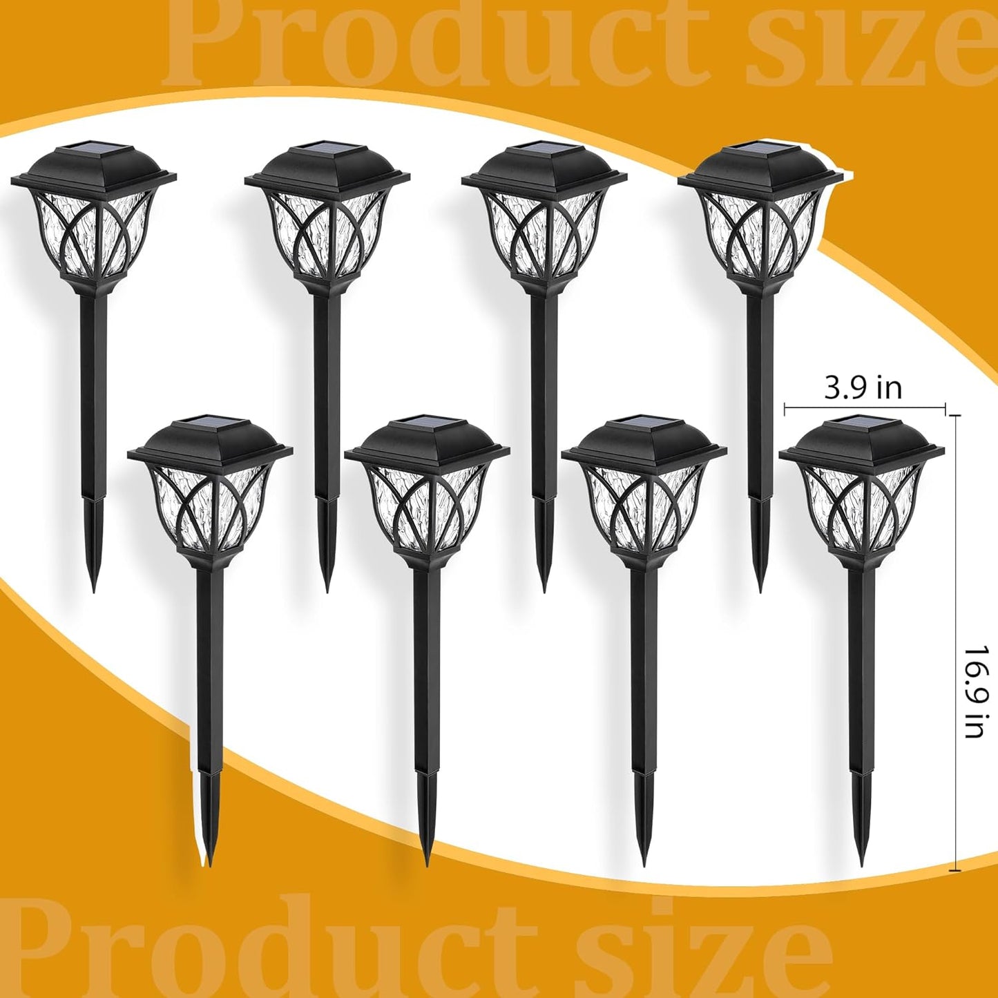 SolarGlow™ 6 Pack LED Solar Pathway Lights for Gardens and Pathways 2