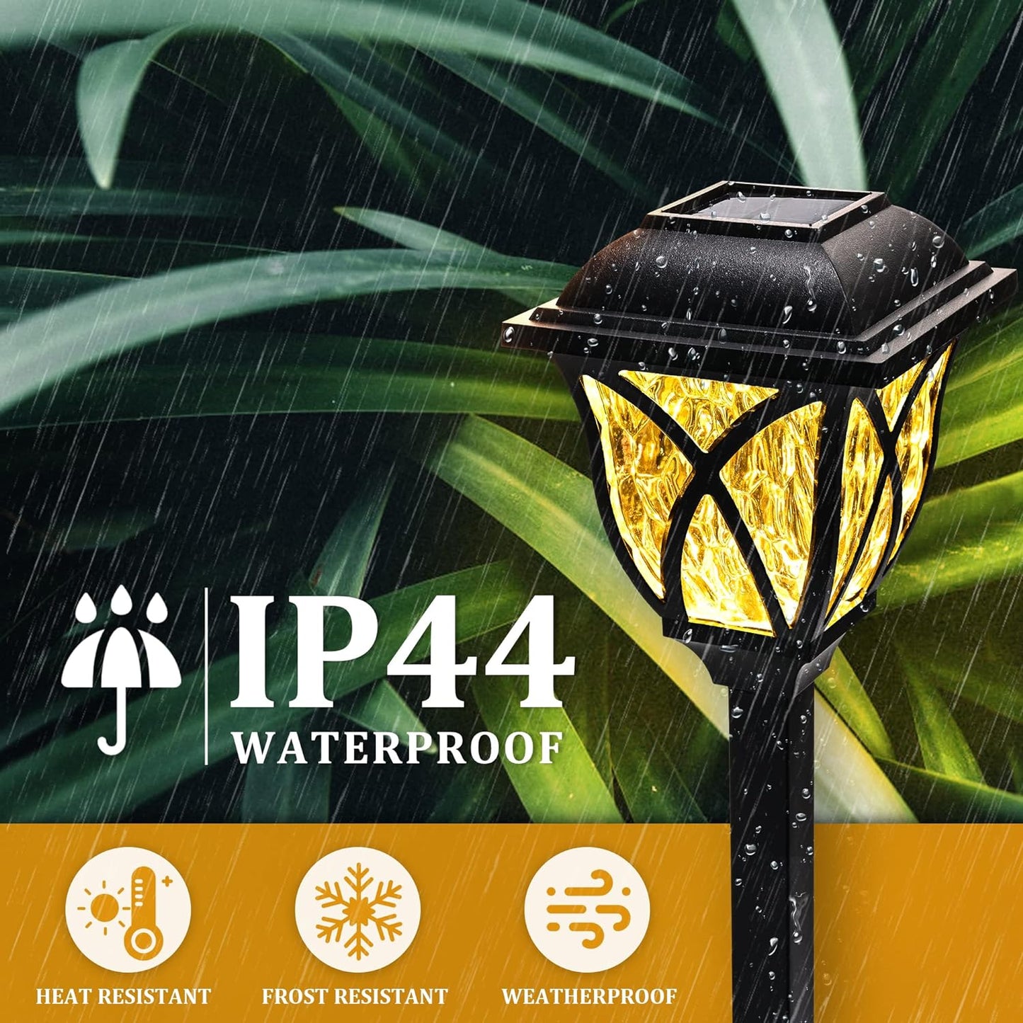SolarGlow™ 6 Pack LED Solar Pathway Lights for Gardens and Pathways 6