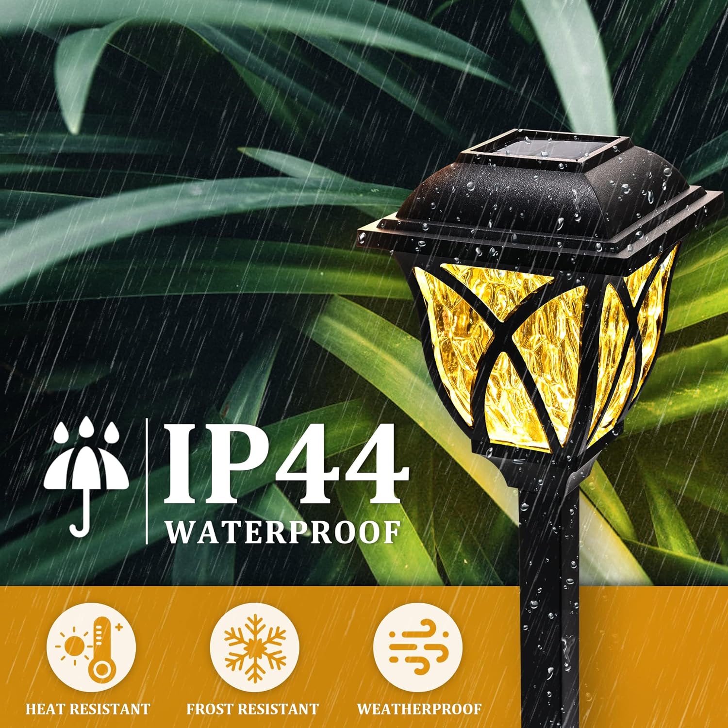 SolarGlow™ 6 Pack LED Solar Pathway Lights for Gardens and Pathways 6