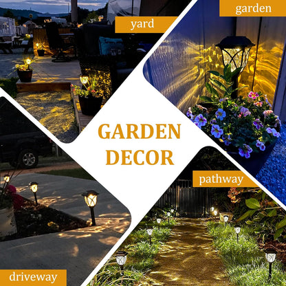 SolarGlow™ 6 Pack LED Solar Pathway Lights for Gardens and Pathways 7