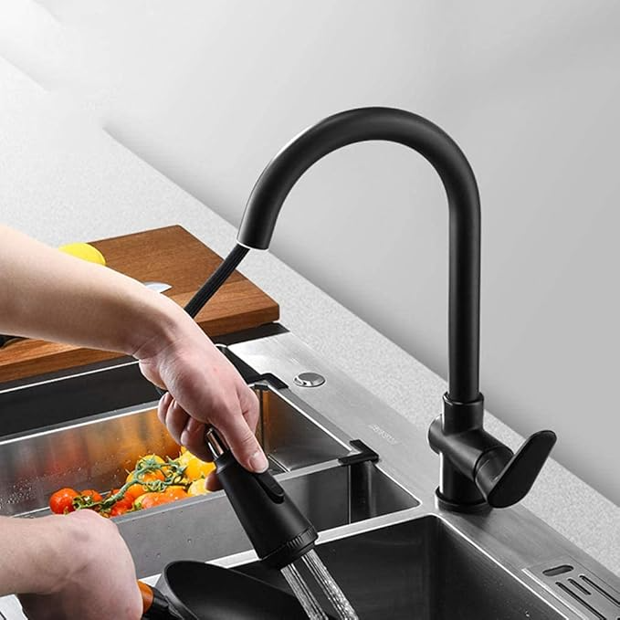 SwiftFlow™ Kitchen Faucet with Sprayer - Modern Pull-Out Design for Effortless Cleaning 1